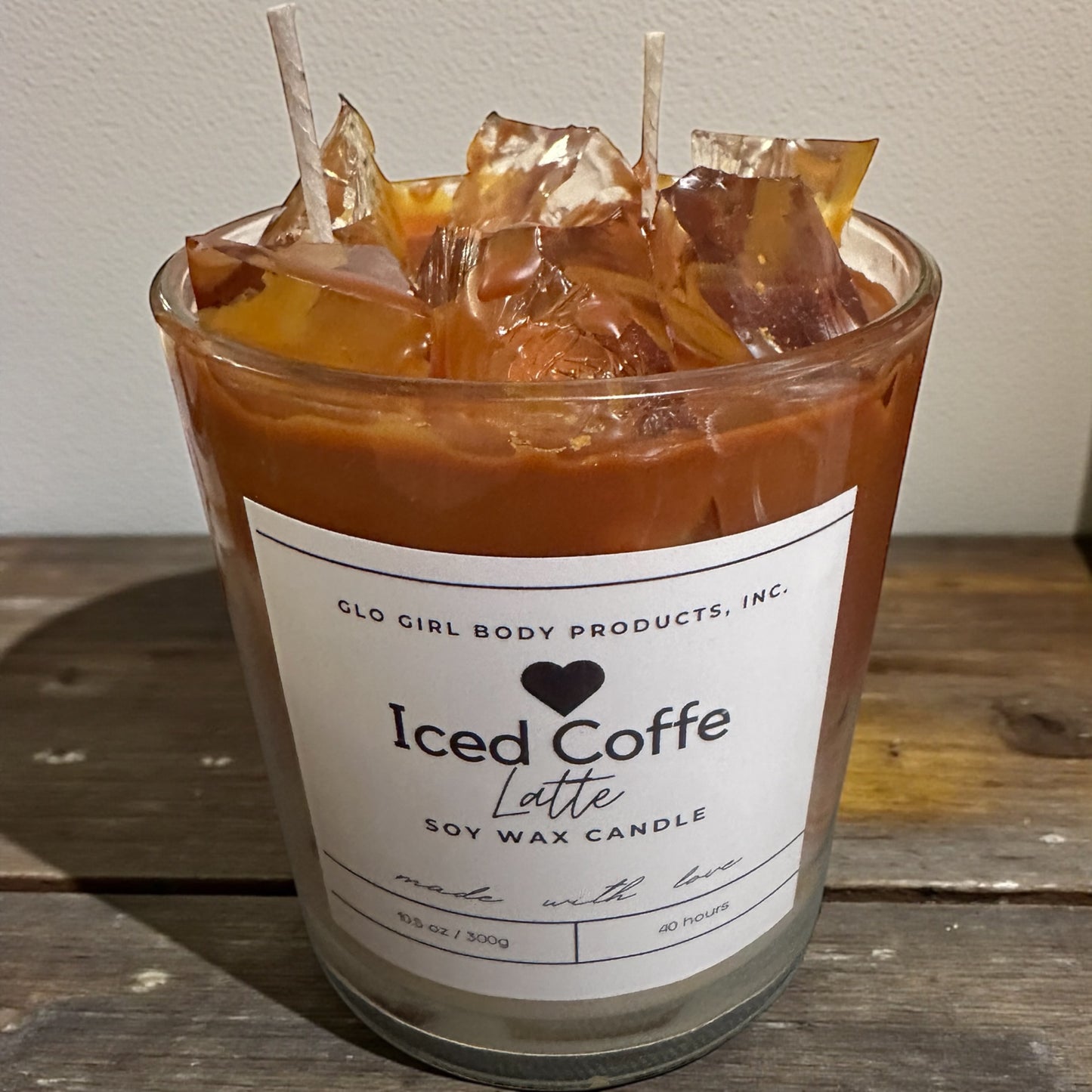 Iced Coffee Latte soy wax candle 14oz