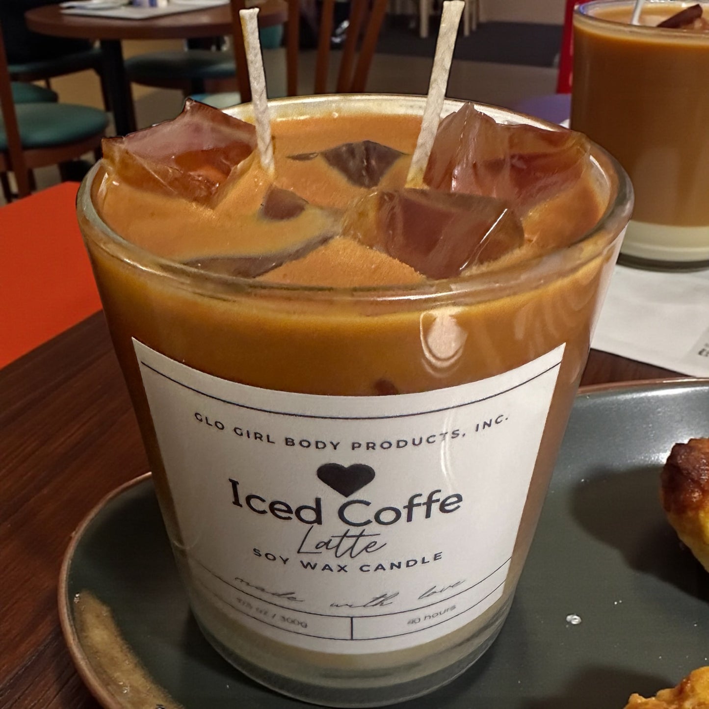 Iced Coffee Latte soy wax candle 14oz