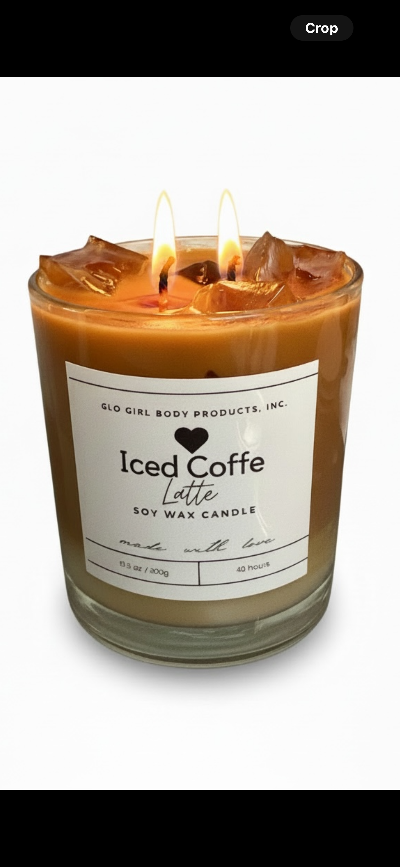 Iced Coffee Latte soy wax candle 14oz