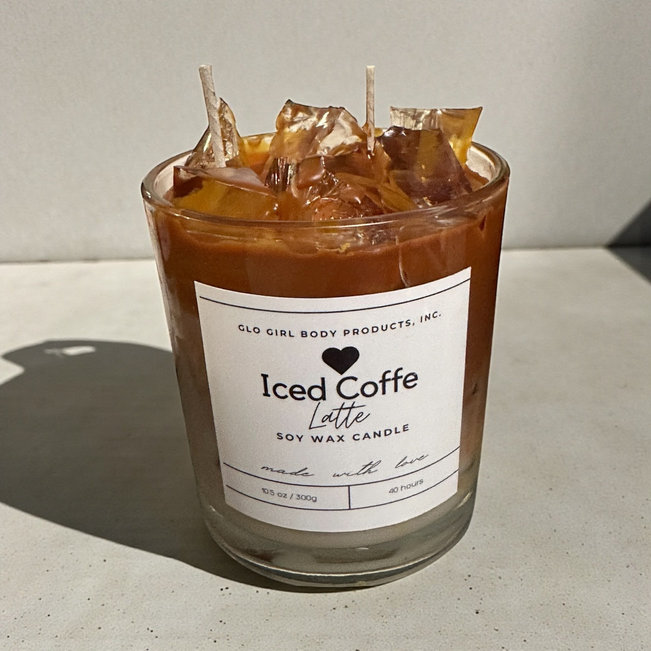 Iced Coffee Latte soy wax candle 14oz