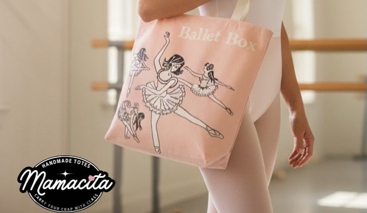 80's Ballet Box Reversible Vintage Vibes Tote
