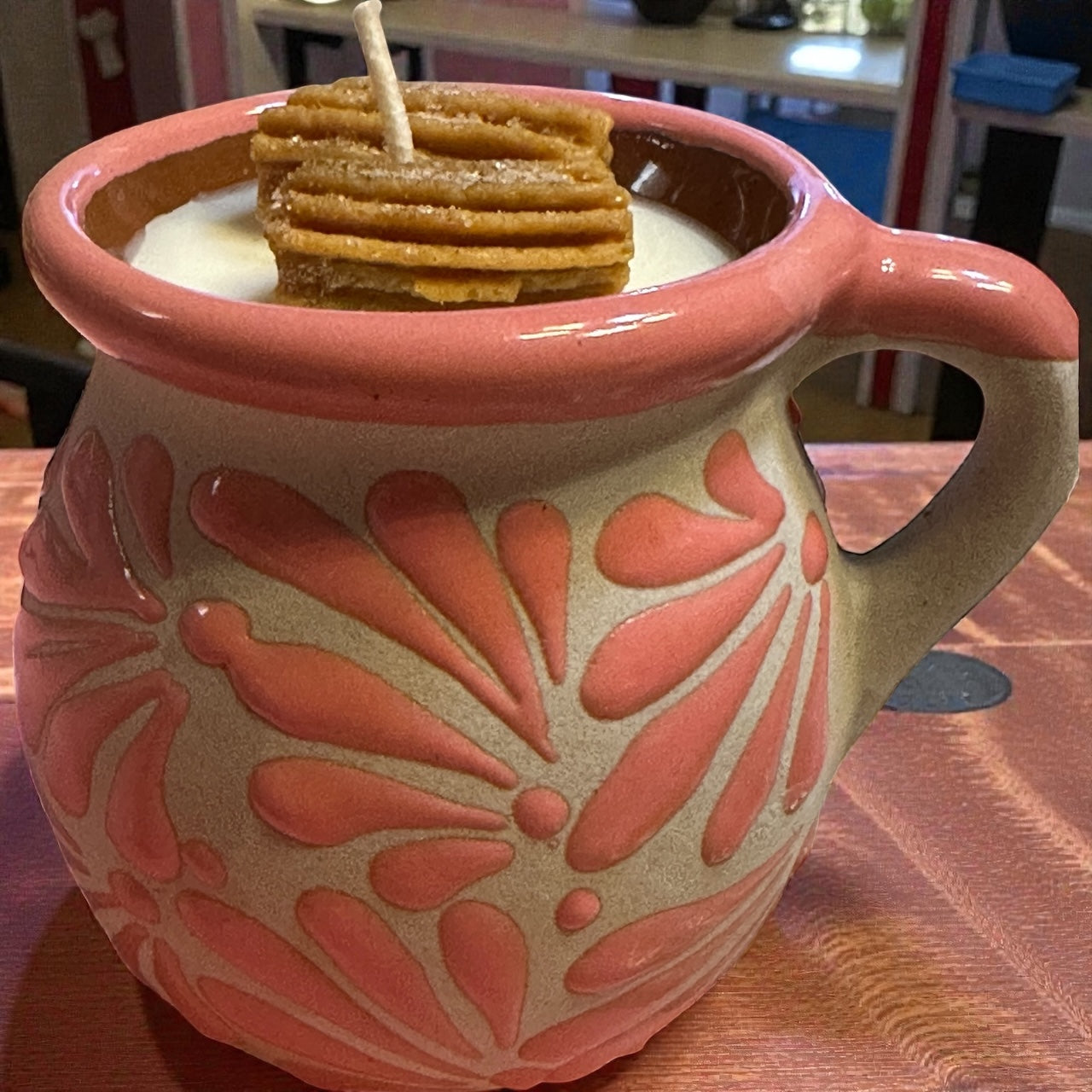 Churro Soy Candle Talavera Mug 16 oz