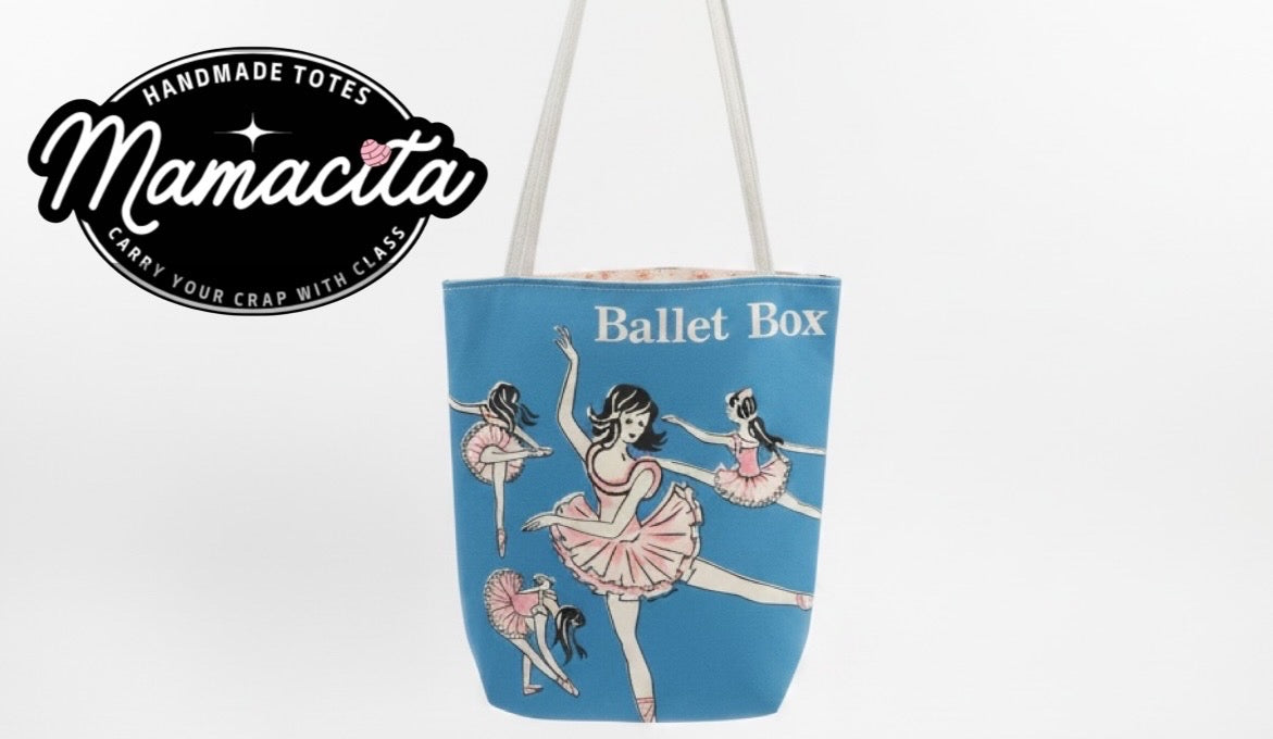 80's Ballet Box Reversible Vintage Vibes Tote