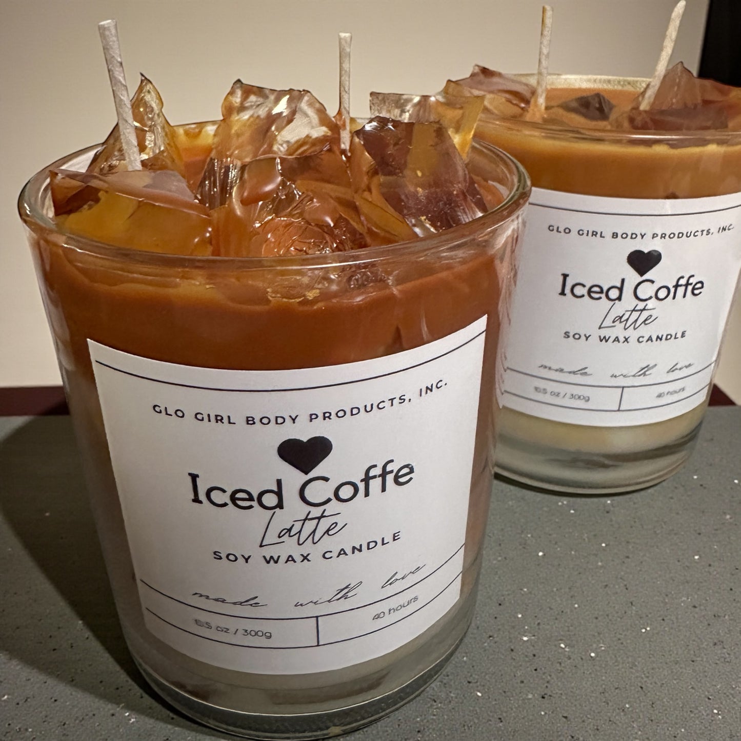 Iced Coffee Latte soy wax candle 14oz