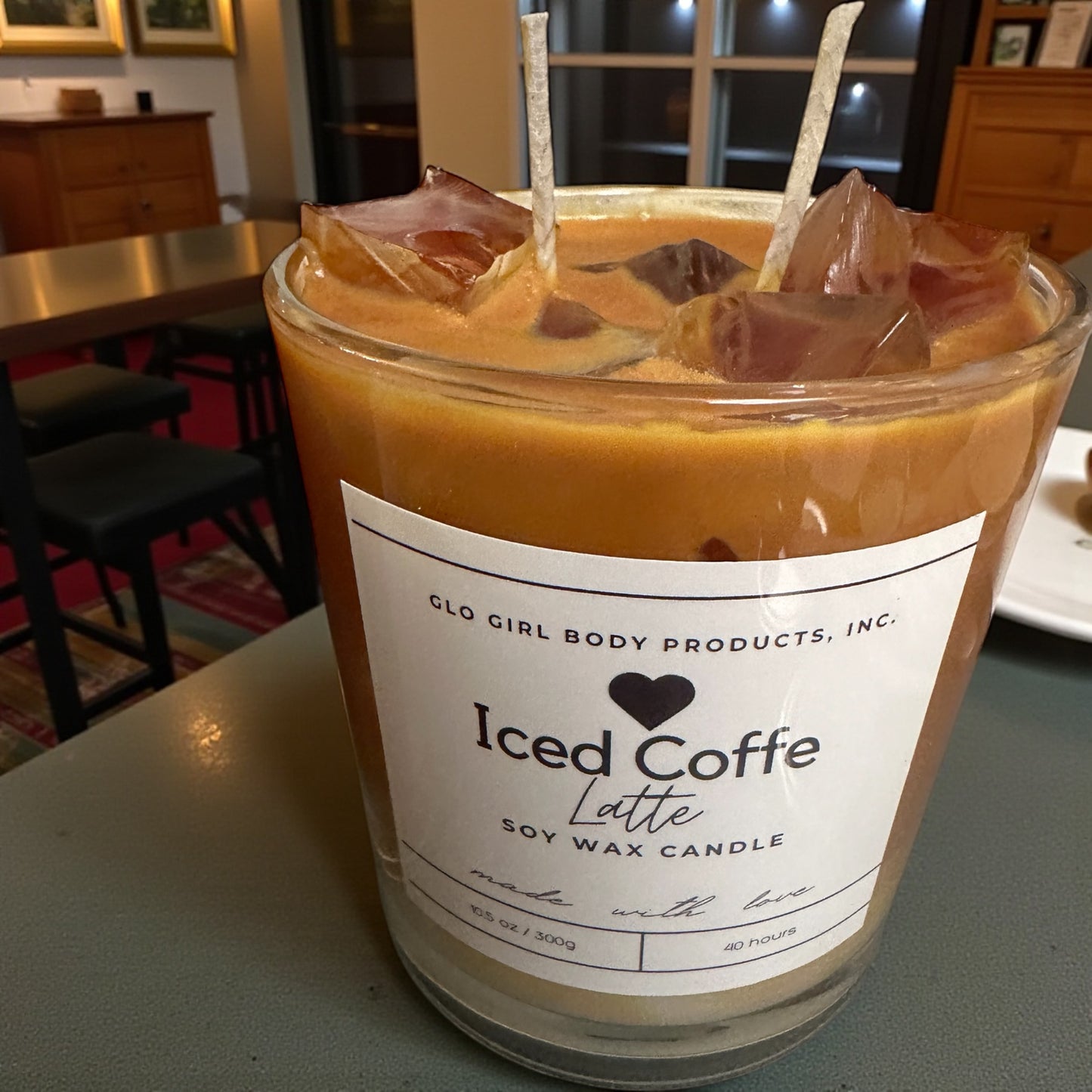 Iced Coffee Latte soy wax candle 14oz