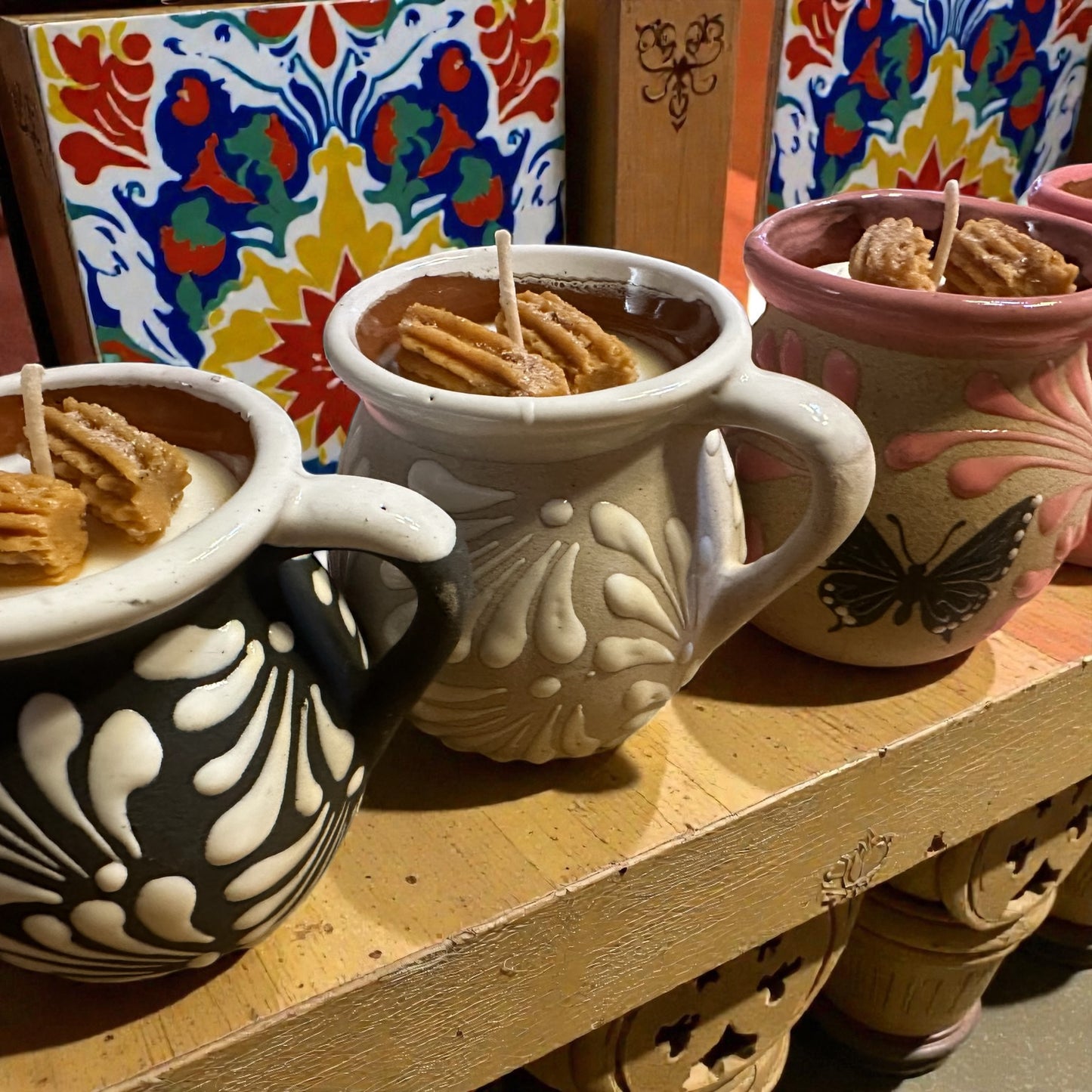 Churro soy Talavera Candle 16 oz