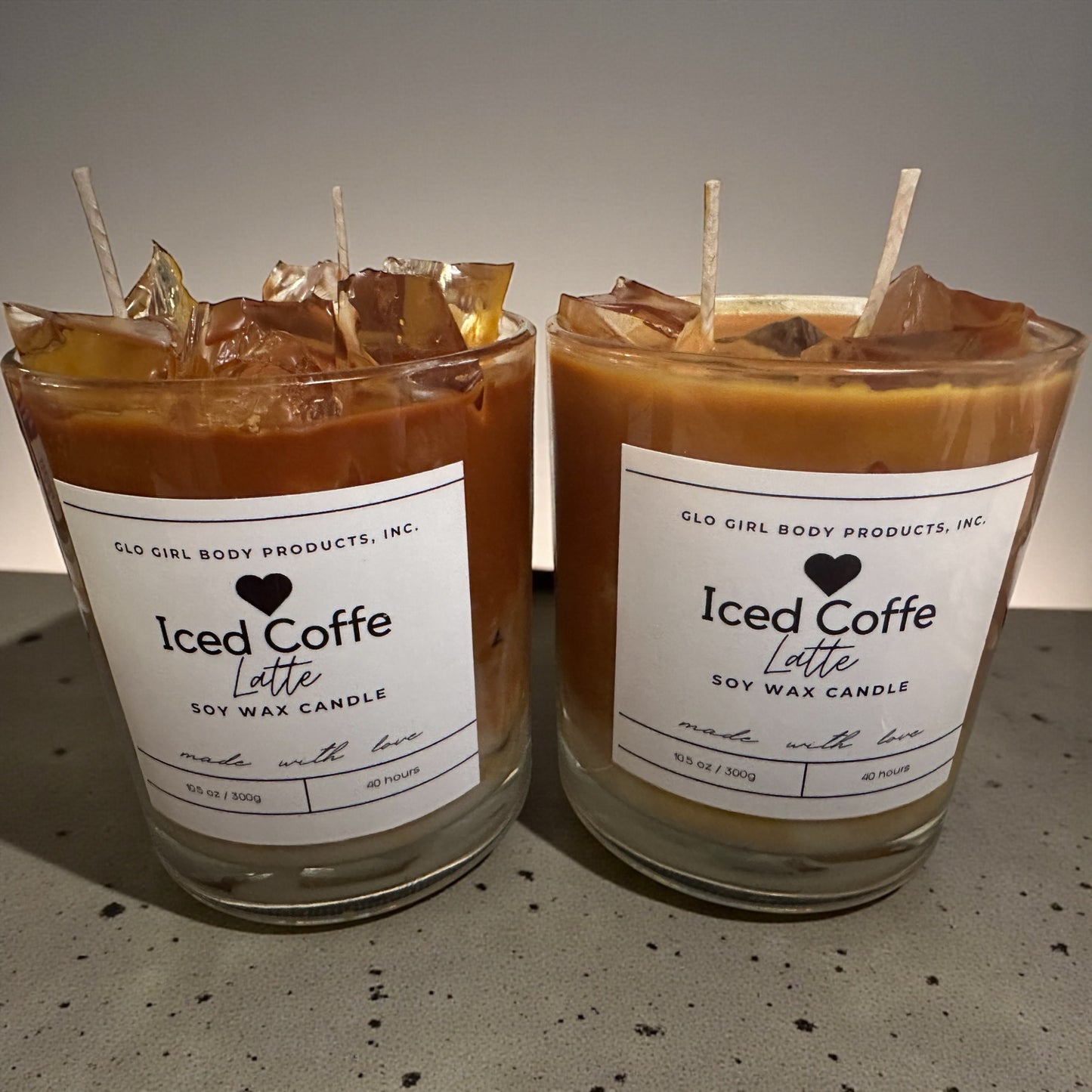 Iced Coffee Latte soy wax candle 14oz