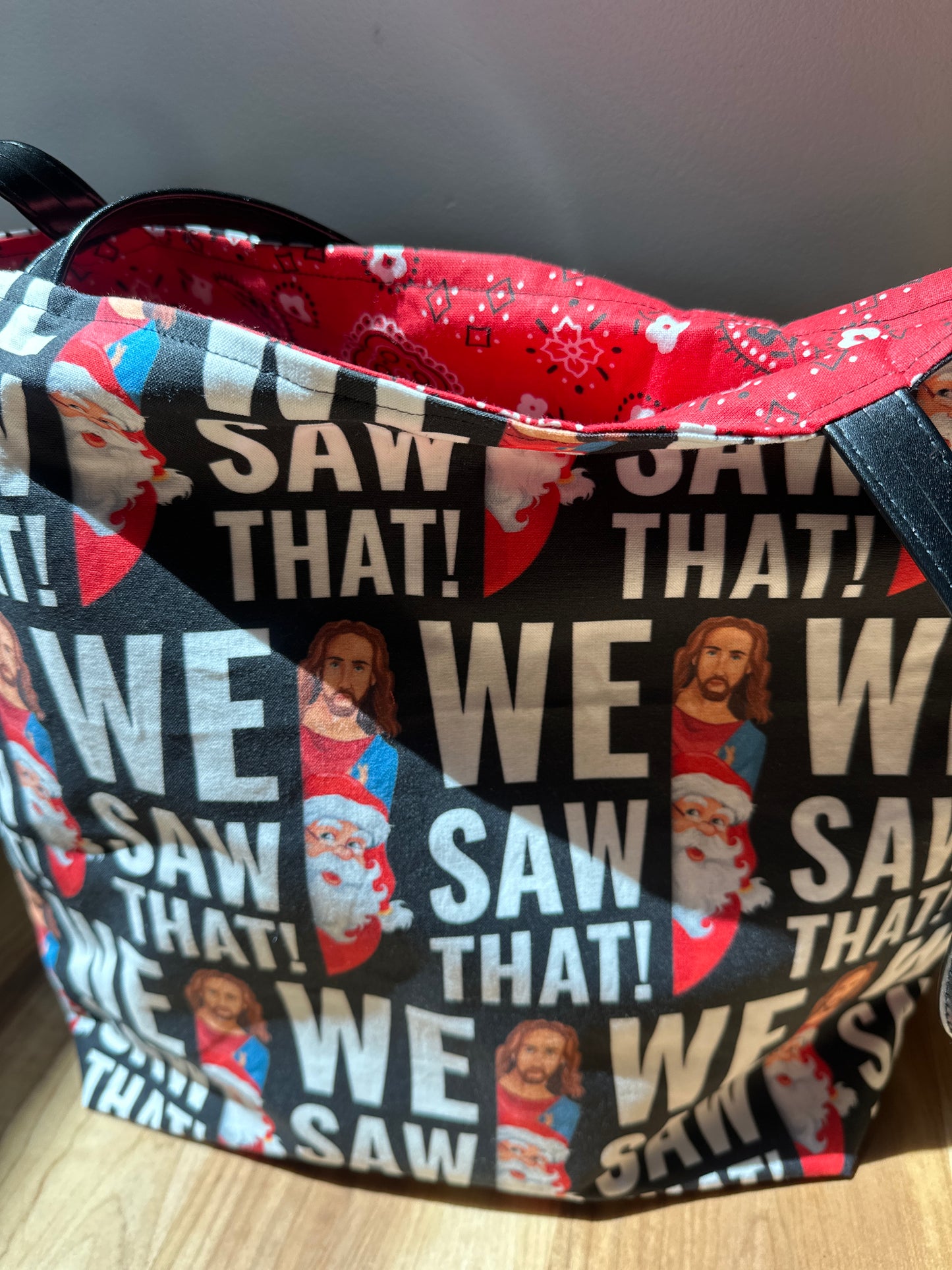 We Saw That – Handmade Reversible Tote