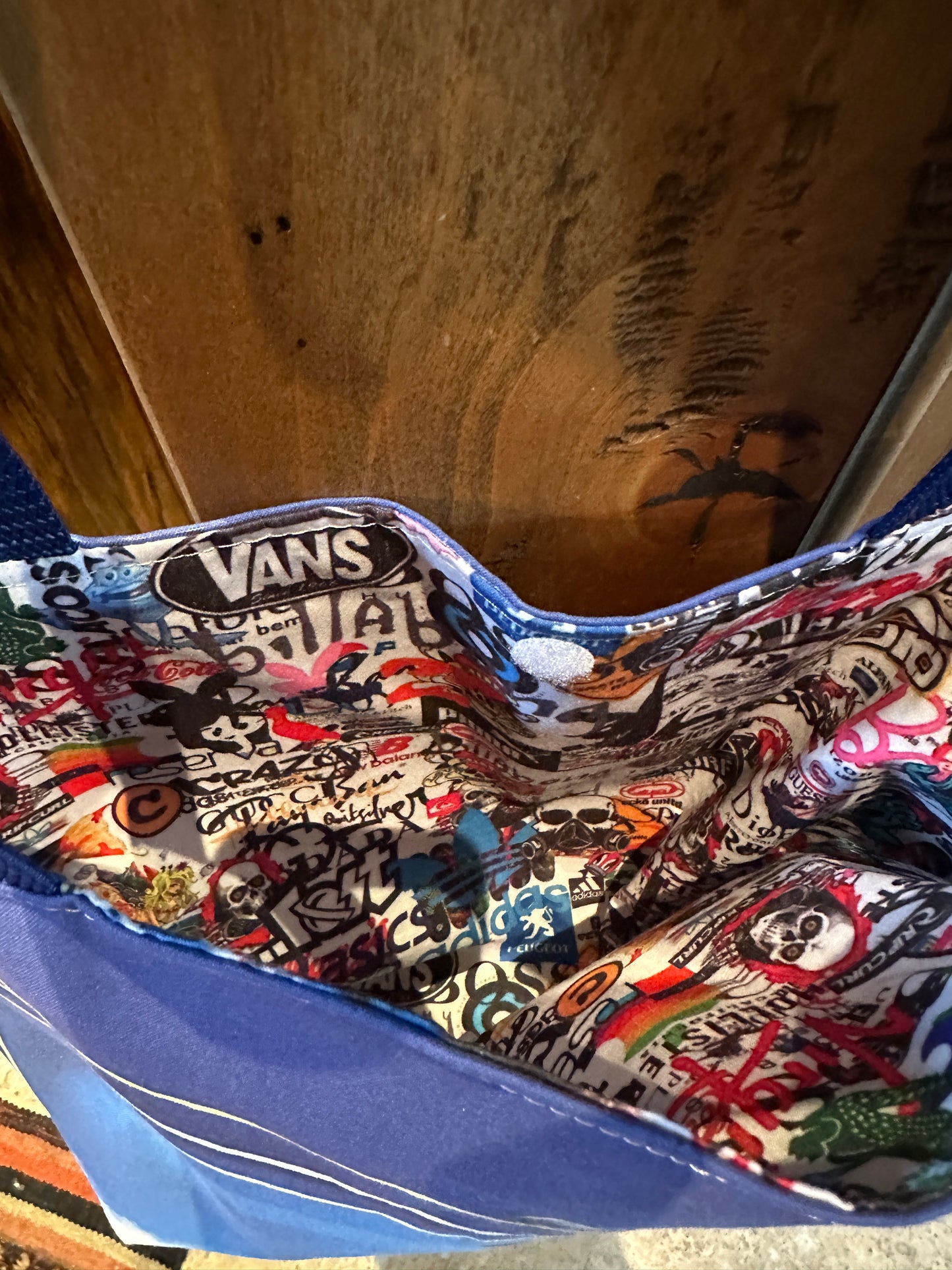 Skater Trapper Keeper Reversible Tote