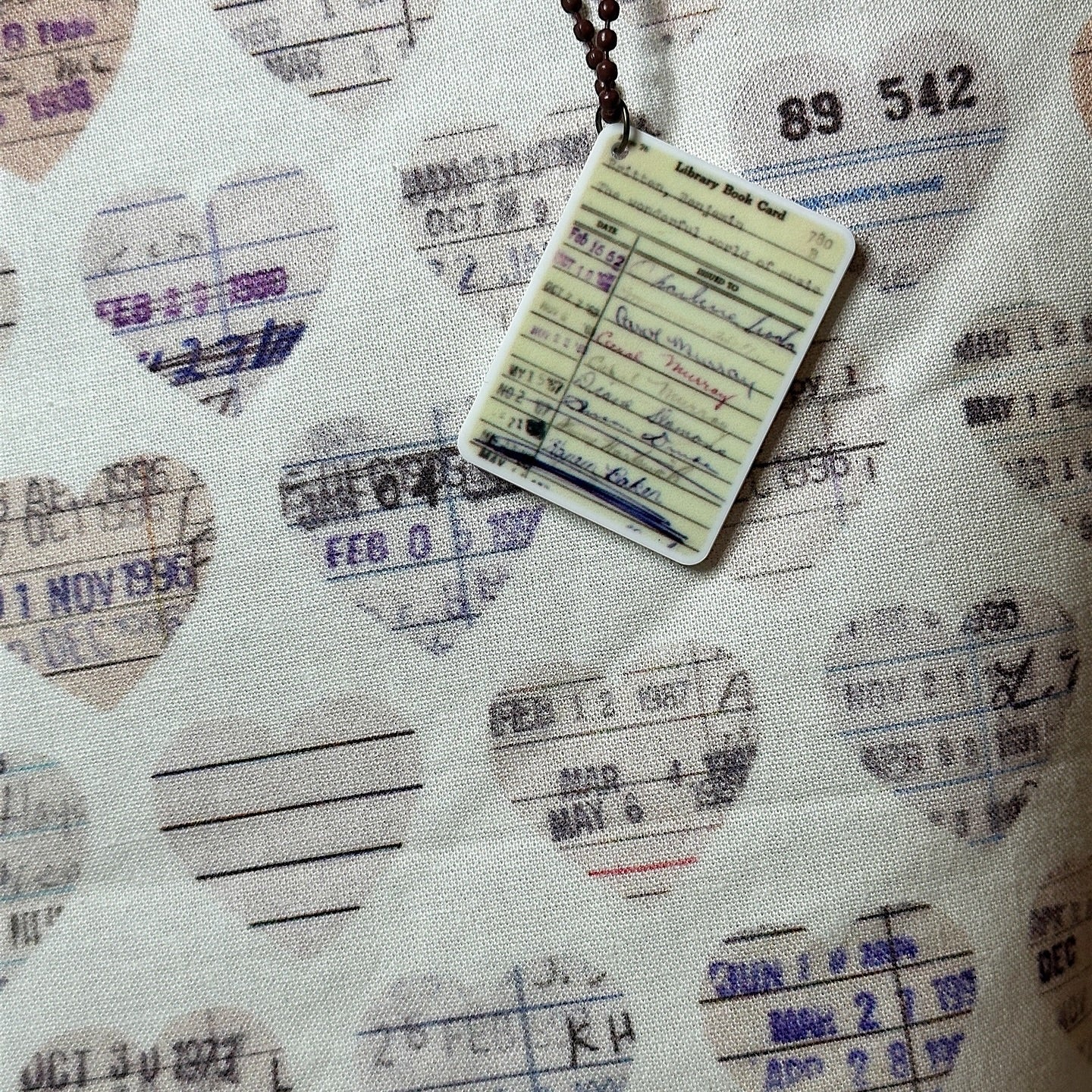 Checked Out - Vintage Libary Inspired Reversible Tote