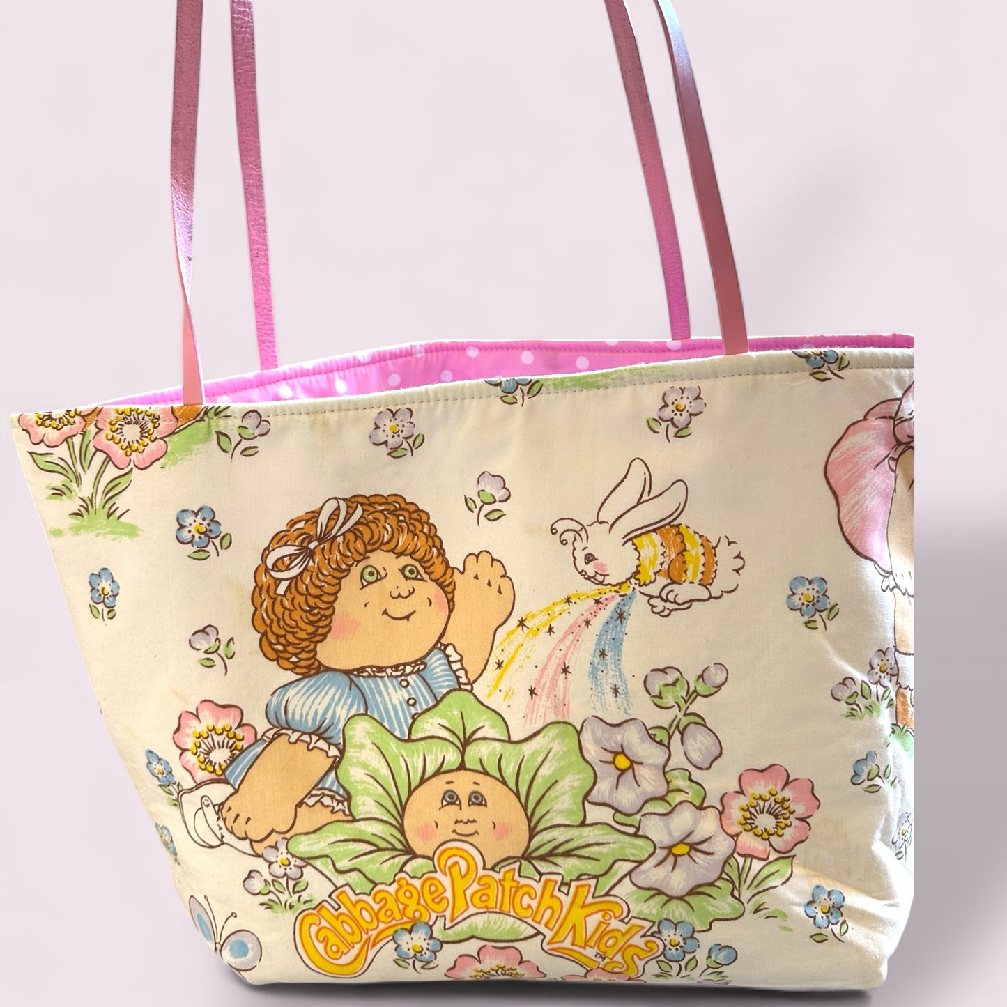 Vintage Cabbage Patch Tote  – Handmade Reversible Tote